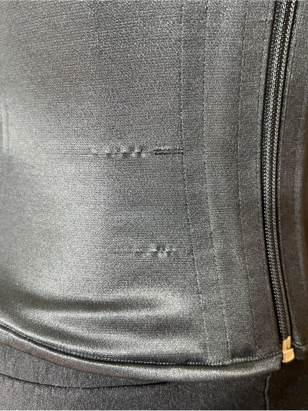 Vintage Cache Black Lace-Up Satiny Corset - Picture 5 of 7